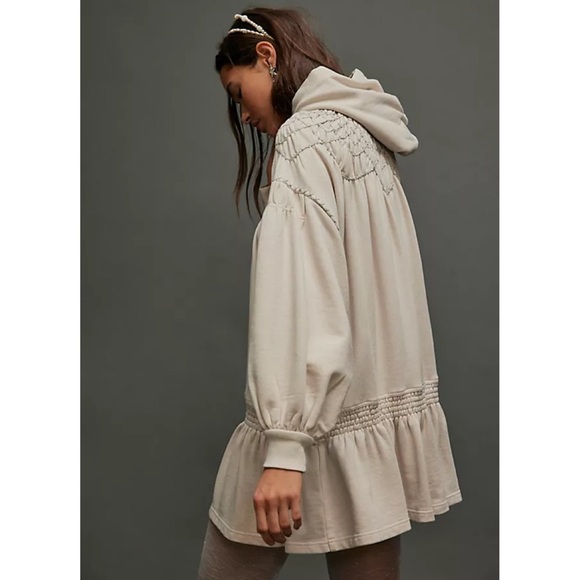 Marty Smocked Mini Dress Hoodie NWT XL - Picture 4 of 9